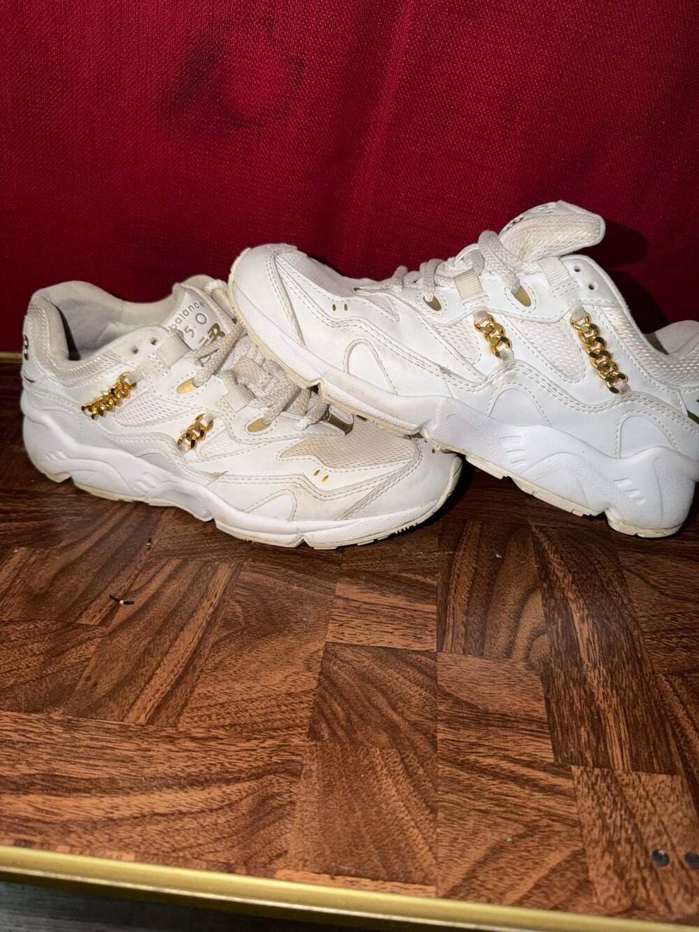 New Balance 850 White Metallic Gold Women's Sneakers